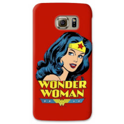 COVER WONDER WOMAN ROSSO per ASUS HTC HUAWEI LG SONY BLACKBERRY NOKIA
