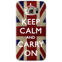 COVER KEEP CALM AND CARRY ON per SAMSUNG GALAXY SERIE S, S MINI, A, J, NOTE, ACE, GRAND NEO, PRIME, CORE, MEGA