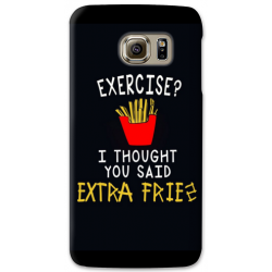 COVER PATATINE EXERCISE EXTRA FRIES per SAMSUNG GALAXY SERIE S, S MINI, A, J, NOTE, ACE, GRAND NEO, PRIME, CORE, MEGA