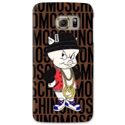 COVER TIPO MOSCHINO PORKY PIG PER ASUS HTC HUAWEI LG SONY BLACKBERRY