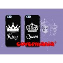 COVER DI COPPIA KING AND QUEEN per APPLE SAMSUNG HUAWEI LG SONY