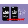 COVER DI COPPIA KING AND QUEEN per APPLE SAMSUNG HUAWEI LG SONY