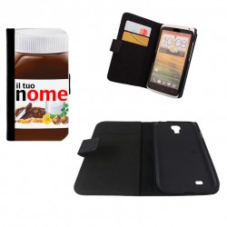 CUSTODIA A LIBRO ECOPELLE NUTELLA PERSONALIZZATA CON IL TUO NOME