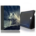 CUSTODIA A LIBRO ECOPELLE LUPO WOLF