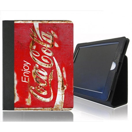CUSTODIA A LIBRO ECOPELLE COCACOLA VINTAGE