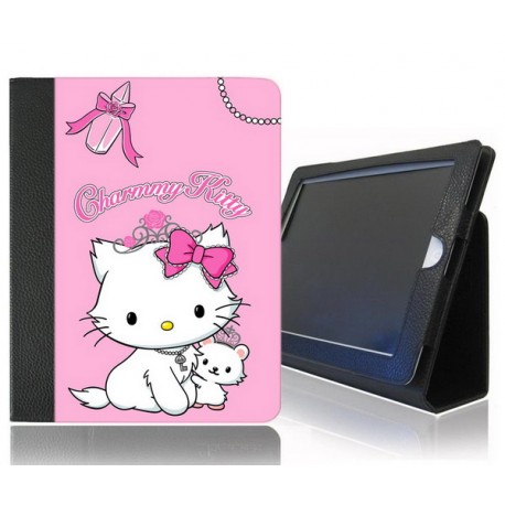 CUSTODIA A LIBRO ECOPELLE HELLO CHARMY KITTY