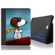 CUSTODIA A LIBRO ECOPELLE SNOOPY PILOTA