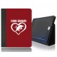 CUSTODIA A LIBRO ECOPELLE TORINO CUORE GRANATA