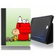 CUSTODIA A LIBRO ECOPELLE SNOOPY E CHARLIE