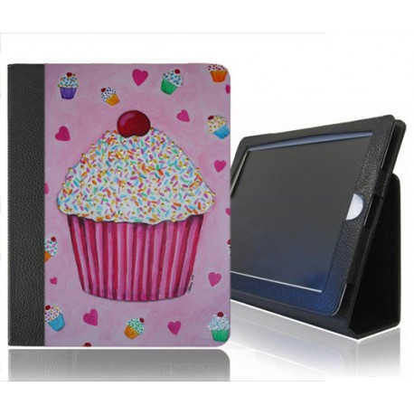 CUSTODIA A LIBRO ECOPELLE CUPCAKES