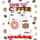 COVER DI COPPIA COFFEE AND DONUT Best Friends per APPLE SAMSUNG HUAWEI LG SONY ASUS