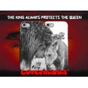 COVER DI COPPIA LION KING AND QUEEN per APPLE SAMSUNG HUAWEI LG SONY ASUS