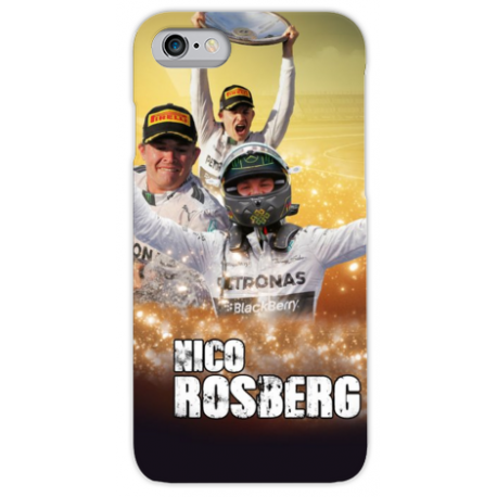 COVER NICO ROSBERG F1 per iPhone 3g/3gs 4/4s 5/5s/c 6/6s/7 Plus iPod Touch 4/5/6 iPod nano 7