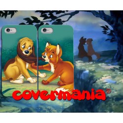 COVER DI COPPIA LION KING AND QUEEN per APPLE SAMSUNG HUAWEI LG SONY ASUS