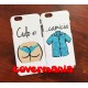 COVER DI COPPIA CULO E CAMICIA per APPLE SAMSUNG HUAWEI LG SONY ASUS