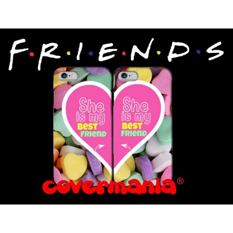 COVER DI COPPIA BEST FRIENDS SHE & SHE per APPLE SAMSUNG HUAWEI LG SONY ASUS