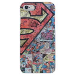 COVER SUPERMAN FUMETTI COMIC per iPhone 3g/3gs 4/4s 5/5s/c 6/6s/7 Plus iPod Touch 4/5/6 iPod nano 7