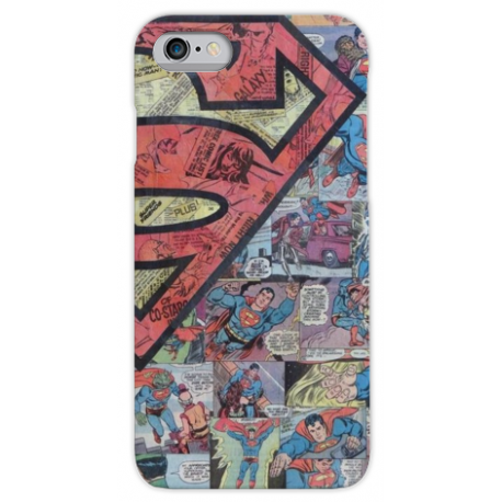COVER SUPERMAN FUMETTI COMIC per iPhone 3g/3gs 4/4s 5/5s/c 6/6s/7 Plus iPod Touch 4/5/6 iPod nano 7