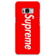 COVER SUPREME ROSSO per SAMSUNG GALAXY SERIE S, S MINI, A, J, NOTE, ACE, GRAND NEO, PRIME, CORE, MEGA