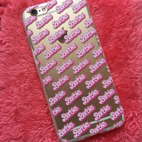 COVER BARBIE VINTAGE TRASPARENTE per ASUS HUAWEI LG SONY WIKO NOKIA HTC BLACKBERRY