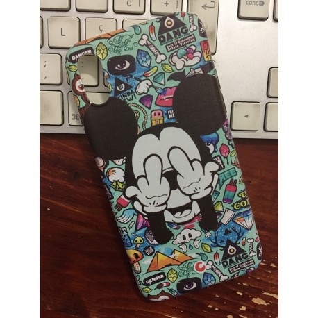 COVER MICKEY MOUSE GRAFFITI per ASUS HUAWEI LG SONY WIKO NOKIA HTC BLACKBERRY