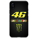 COVER VALENTINO ROSSI 46 CARBONIO per iPhone 3gs 4s 5/5s/c 6s 7 8 Plus X iPod Touch 4/5/6 iPod nano 7