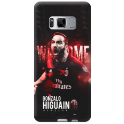 COVER GONZALO HIGUAIN MILAN per SAMSUNG GALAXY SERIE S, S MINI, A, J, NOTE, ACE, GRAND NEO, PRIME, CORE, MEGA