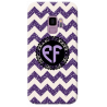 COVER INIZIALI MONOGRAM RIGHE VIOLA per APPLE IPHONE SAMSUNG GALAXY HUAWEI ASUS LG ALCATEL SONY WIKO VODAFONE MICROSOFT NOKIA