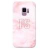 COVER INIZIALI MARMO ROSA BIANCO per APPLE IPHONE SAMSUNG GALAXY HUAWEI ASUS LG ALCATEL SONY WIKO VODAFONE MICROSOFT NOKIA