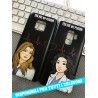 COVER DI COPPIA GREY'S ANATOMY NERA per APPLE SAMSUNG HUAWEI LG SONY ASUS WIKO