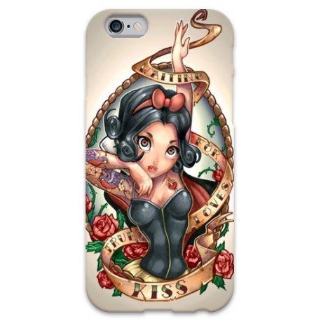 COVER BIANCANEVE TATTOO VINTAGE per iPhone 3g/3gs 4/4s 5/5s/c 6/6s Plus iPod Touch 4/5/6 iPod nano 7