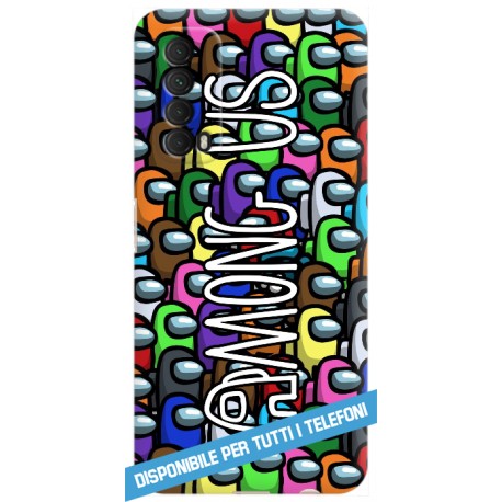 COVER AMONG US COLLAGE per APPLE IPHONE SAMSUNG GALAXY HUAWEI ASUS LG ALCATEL SONY WIKO XIAOMI