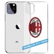 COVER TRASPARENTE MILAN LOGO per APPLE IPHONE SAMSUNG GALAXY HUAWEI ASUS LG OPPO SONY WIKO XIAOMI