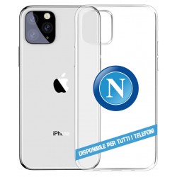 COVER TRASPARENTE NAPOLI LOGO per APPLE IPHONE SAMSUNG GALAXY HUAWEI ASUS LG OPPO SONY WIKO XIAOMI
