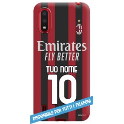 COVER MILAN NUOVA MAGLIA 2021-2022 NOME E NUMERO per APPLE IPHONE SAMSUNG GALAXY HUAWEI ASUS LG ALCATEL SONY WIKO XIAOMI