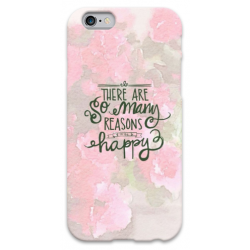 COVER FRASI THERE ARE SO MANY REASONS HAPPY per iPhone 3g/3gs 4/4s 5/5s/c 6/6s Plus iPod Touch 4/5/6 iPod nano 7