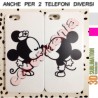 COVER DI COPPIA MINNIE E TOPOLINO BN per APPLE SAMSUNG HUAWEI LG SONY