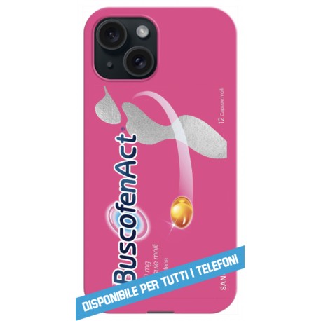 COVER BUSCOFEN ACT PHARMACY CASE per tutti I telefoni apple iPhone galaxy Xiaomi oppo Realme