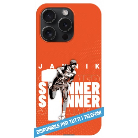 COVER Jannik Sinner numero 1 per APPLE IPHONE SAMSUNG GALAXY HUAWEI ASUS LG ALCATEL SONY WIKO XIAOMI