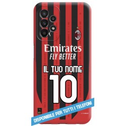 COVER MILAN NUOVA MAGLIA 2024-25 NOME E NUMERO per APPLE IPHONE SAMSUNG GALAXY HUAWEI ASUS LG ALCATEL OPPO VIVO XIAOMI