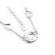 ANH-007 COLLANA CON CIONDOLO A CUORE ROSA SMALTATO HELLO KITTY JAPAN