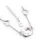 ANH-007 COLLANA CON CIONDOLO A CUORE ROSA SMALTATO HELLO KITTY JAPAN