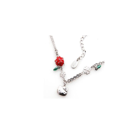 ANH-010 COLLANA CON CIONDOLO KITTY E COCCINELLA HELLO KITTY JAPAN