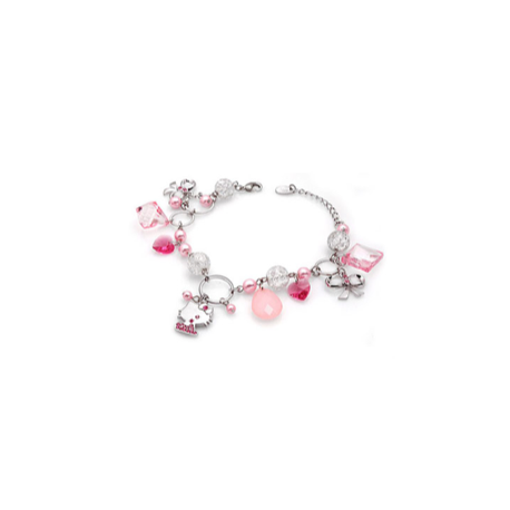 ABH-009 BRACCIALE CON PIETRE HELLO KITTY SANRIO