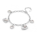 ABH-005 BRACCIALE CON FACCINE E CUORICINI HELLO KITTY SANRIO JAPAN