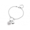 ABH-019 BRACCIALE CON FACCINA KITTY E CUORE CON STRASS HELLO KITTY JAPAN