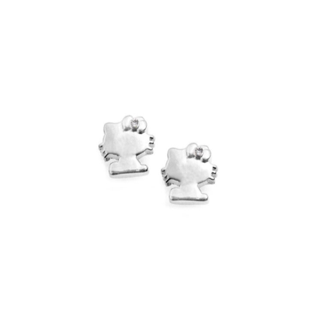 AEH-022 ORECCHINI A PERNO FIOCCO HELLO KITTY JAPAN