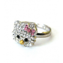 ARH-004 ANELLO KITTY FACCINA CON STRASS SANRIO HELLO KITTY SANRIO JAPAN