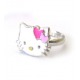 JR-001 ANELLO KITTY FACCINA SMALTATA CUORICINI HELLO KITTY SANRIO