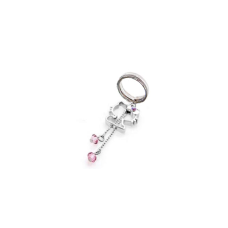 AEH-043 PORTACHIAVI SAGOMA E PERLINE HELLO KITTY SANRIO
